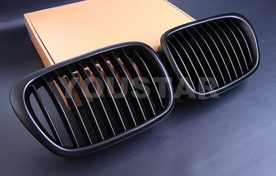 *佑達* 寶馬 BMW E39 5系列 霸氣 霧黑款 水柵 M5款寬邊水柵 改裝專用高品質 大鼻頭一對 水箱柵 水箱罩