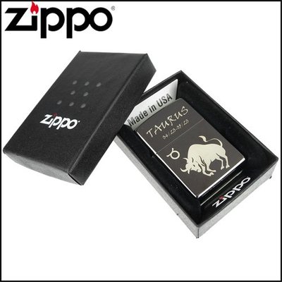 ☆哈洛德小舖☆全新【ZIPPO】雷雕創作~12星座系列-雷射雕刻打火機(黑冰