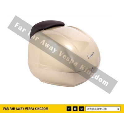 遠的要命偉士王國 Vespa PIAGGIO 新版 原廠 尾箱 GTS/GTV 琺瑯 棕 旅行箱 安全帽箱 42L
