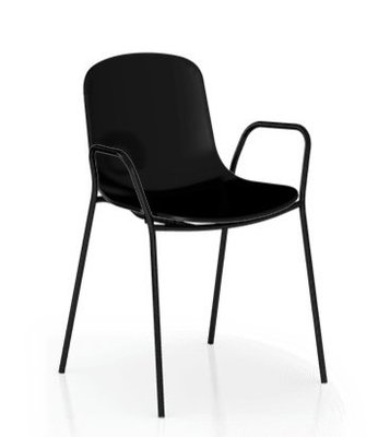 【義大利TOOU - HOLI系列】哈維單椅 - 平面椅背/扶手椅腳 YPM-161102 (紅白綠黑四色可選)