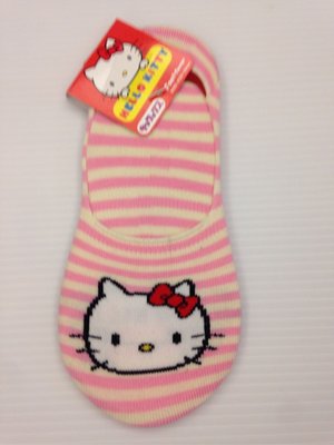 §A-mon日本雜貨屋§日本帶回來*正版Hello Kitty條紋＊超短襪 襪子 隱形襪 船型襪