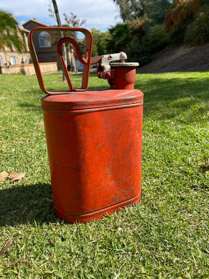 美國 美產 復古 老爺車  油桶 鐵皮桶 裝飾品 陳列擺件