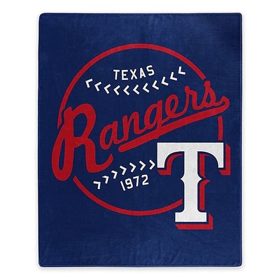 [現貨]美國職棒大聯盟小毛毯 MLB德州遊騎兵Texas Rangers復古蓋毯 車毯午睡宿舍生日禮品