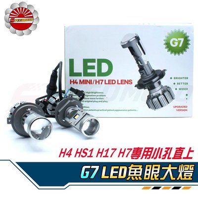 【Speedmoto】G7 魚眼大燈 LED大燈 H4 H7 HS1 H17 FORCE SMAX 勁戰 雷霆S JET