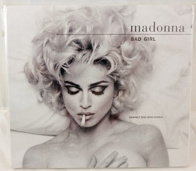 絕版收藏品【Madonna瑪丹娜 Bad Girl 壞女孩】美國製 稀有品 單曲CD，免運費！下單前請先問存貨喔！