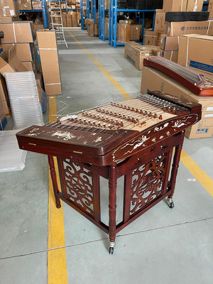 【二手】北京星海紅木揚琴樂器8627L-A演奏家級別的揚琴，琴身采用16680【元明清古玩】古董 老貨 擺件
