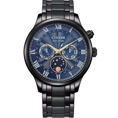 CITIZEN 星辰 Eco-Drive 極光月相時尚大錶面腕錶(AP1055-87L)