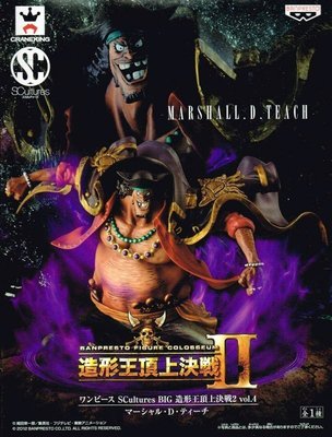日本正版 景品 海賊王 航海王 SCultures BIG 造型王頂上決戰2 vol.4 黑鬍子 公仔 日本代購