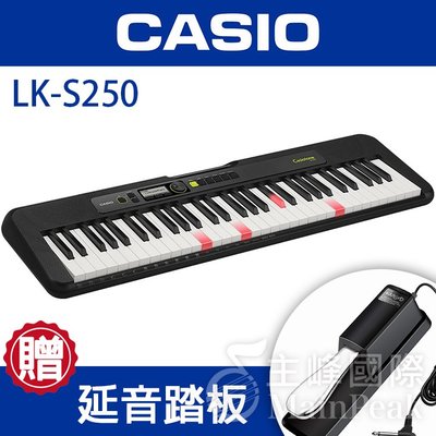 【加贈踏板】台灣公司貨 CASIO LK-S250 61鍵 電子琴 卡西歐 一年保固 魔光教學電子琴 (電鋼琴風格琴鍵