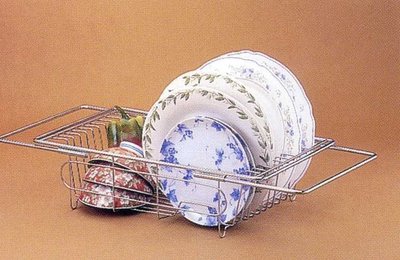 《普麗帝國際》◎廚具衛浴第一選擇◎台灣製造.DAY&DAY#304不繡鋼高級可調式水槽碗盤架