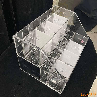 Jackの屋現貨 鬥魚缸多格排缸繁殖孵化隔離盒帶生態過濾系統缸亞克力家用水族箱