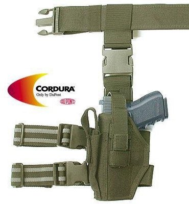 【BCS武器空間】警星 左手用 腿掛腰掛兩用槍套(綠色)-GUH-03CLOD