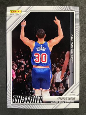 Stephen Curry 2021-22 Panini Instant 三分球 NBA破紀錄 為自己慶祝 柯瑞 球員卡