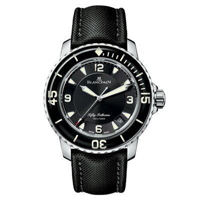 【玩錶交流】全新品 BLANCPAIN 寶珀錶 五十噚 黑色 不鏽鋼 5015-1130-52A 2024/3月