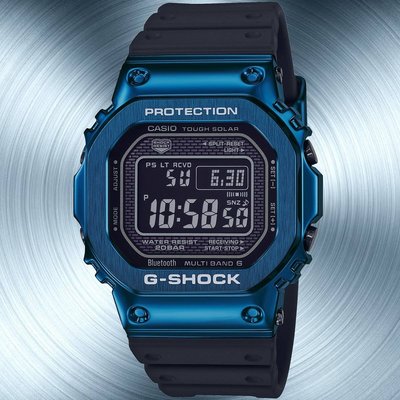 全新 G-SHOCK GMW-B5000G-2D 卡西歐 藍色 樹脂錶帶