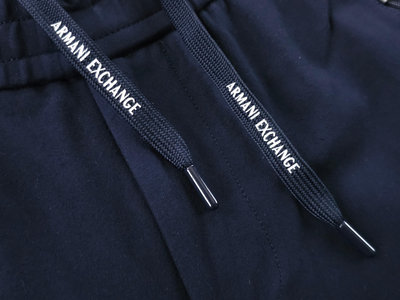 A/X Armani Exchange 內裡鋪棉 深藍色 縮口 休閒長褲 (M) #4089 (一元起標 無底價)