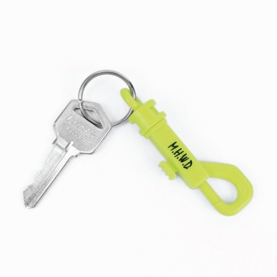 【Matchwood直營】Matchwood P-Hook KeyHolder 勾扣鑰匙圈 螢光黃底黑字款 腰間穿搭配件