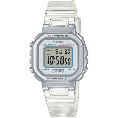 【CASIO 專賣店】LA-20WHS-7A 金屬塗裝質感錶殼與半透明錶帶的閃耀組合，展現您大膽和細心