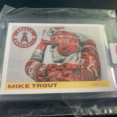 2021 Topps Mike Trout Project 70 Lauren Taylor Design #159 Los Angeles Angels