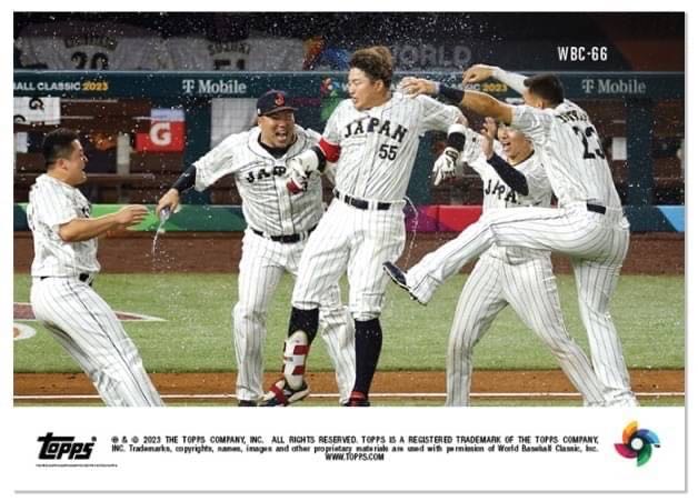 WBC 2023 Topps 侍ジャパン 村上宗隆 準決勝 Now 吉田正尚 記念グッズ