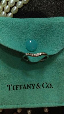 TIFFANY&CO.V型白金950鑽戒