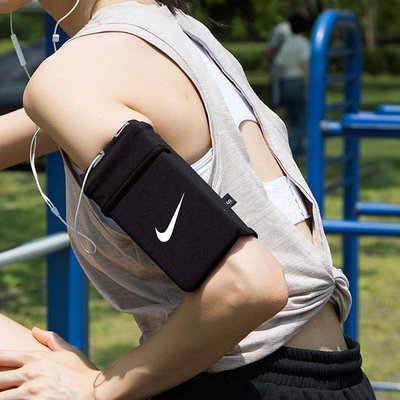 nike耐克手機臂包男女臂套跑步運動手腕包超薄吸汗健身裝備手機包