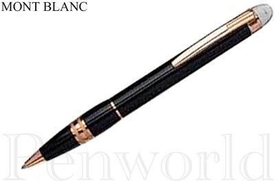 【Penworld】德國製 Mont Blanc萬寶龍 漂浮STARWALKER玫瑰金原子筆 105653