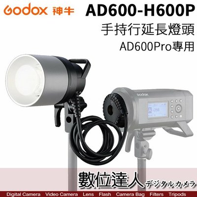 【數位達人】Godox 神牛 AD600Pro-H600P 600W 手持型延長燈頭(不附燈管) AD600Pro專用