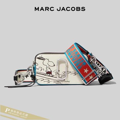 雅格精品代購 MARC JACOBS MJ 史努比印花新色彩寬背帶(1)相機包  美國代購