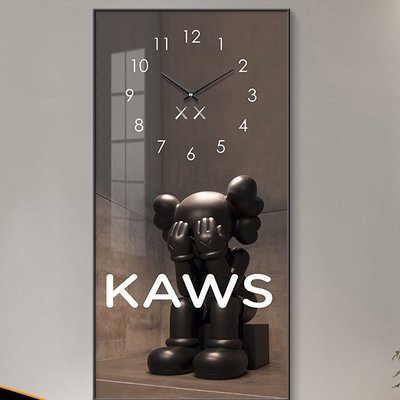 【熱賣精選】諾米家居潮流KAWS暴力熊裝飾時鐘畫 時尚時鐘 暴力熊掛畫 餐廳玄關鐘錶掛畫客廳鐘錶畫時鐘畫 時鐘掛鐘掛畫