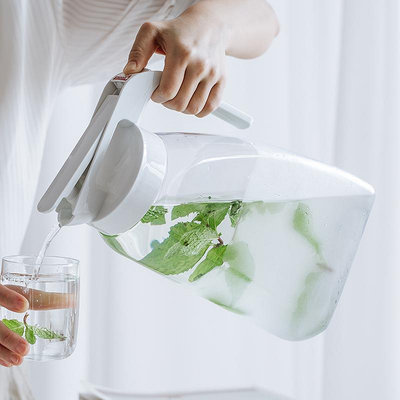 日本ASVEL冷水壺家用大容量冰箱密封果汁飲料桶耐高溫塑料涼水壺