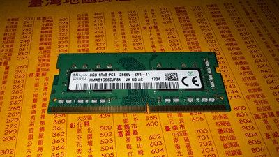 2666.sk海力士 舊制 單8G(二手良品)2666筆電記憶體DDR4雙面8顆粒hma81gs6cjr8n