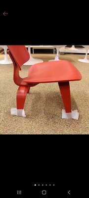 [現貨．真品] Herman Miller Eames LCW Lacquer 紅色 漆器 梣木主人椅