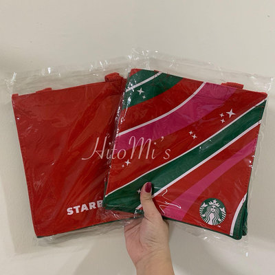 HitoMi’s 代購 全新 泰國星巴克 聖誕帆布提袋