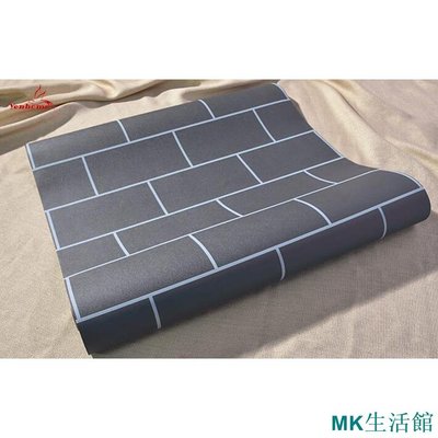 MK精品【北歐磚格】60x1000公分 現代簡約網紅奶茶店黑白格子壁紙 北歐ins風長方形格子 服裝店壁貼 客廳背景牆