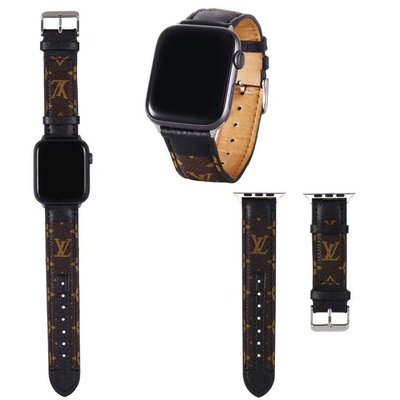 森尼3C-蘋果 大牌LV真皮 APPLE WATCH錶帶 復古時尚 高端大方 皮革 於WATCH1/2/3/-品質保證