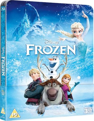 【BD藍光3D】冰雪奇緣 3D+2D 雙碟幻彩磁貼限量鐵盒版Frozen(英文字幕)