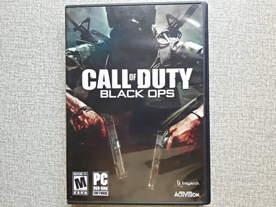 PC版 決勝時刻 黑色行動 Call of Duty: BLACK OPS 英文版 光碟＋手冊