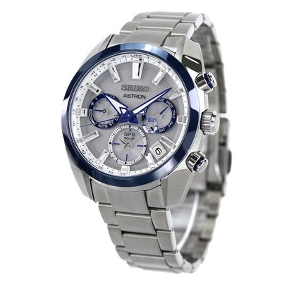 預購 SEIKO ASTRON SBXC093 精工錶 手錶 42mm GPS太陽能 白面盤 藍指針 陶瓷錶圈 男錶