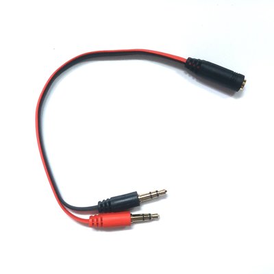 耳機 一分二 音頻線 電腦 耳麥二合一 轉接線 一母轉二公 音頻線 3.5MM