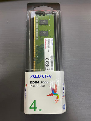 威剛 4G DDR4 2666 桌上型記憶體 全新品📌自取價299