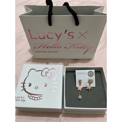 聖誕節禮物 生日禮物 專櫃品牌 全新 Lucy's X Hello Kitty 獨家聯名 SWAROVSKI 耳環