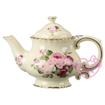 ♥小花花日本精品♥ 玫瑰造型陶瓷茶壺 造型精美 用來擺飾相當適合副濾網咖啡茶品皆宜 現貨