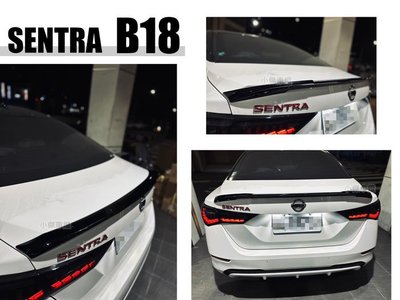 小傑車燈精品-全新 SENTRA B18 2020 2021 2022 年 原廠型 尾翼 擾流版 鴨尾 含烤漆