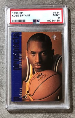 1996-97 SP Basketball Kobe Bryant RC #134 PSA 9 新人年球員卡 籃球卡 卡