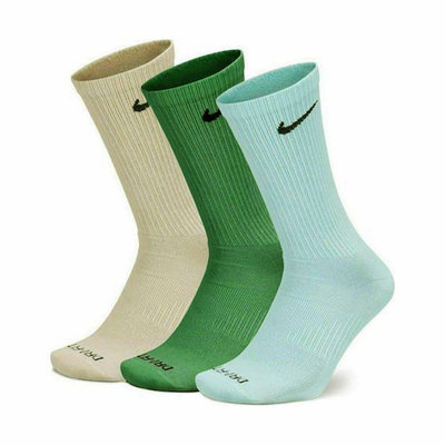 【一元起標】NIKE EVERYDAY PLUS LOGO SOCKS 基本款 吸濕排汗 快乾透氣 中筒襪 襪子 穿搭 三雙 XL號 30-33 cm 週日結標