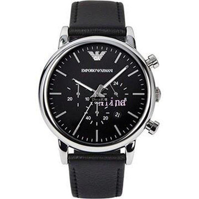 現貨 精品代購 EMPORIO ARMANI 亞曼尼手錶 AR1828 經典簡約三眼計時皮帶腕錶 手錶 腕錶 歐美代購 可開發票