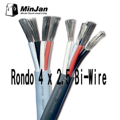 新竹 竹北音響店【名展音響】瑞典SUPRA  Rondo 4 x 2.5 Bi-Wire  (1M)喇叭線