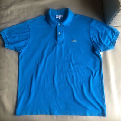 [品味人生]保證正品 Lacoste 天空藍 短袖POLO衫 size FR 5 適合 L 或  XL