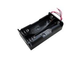 【666】A191=2節7.4V 18650電池盒帶紅黑線 帶線電池盒鋰電池盒 充電串聯使用 尺寸75.8*41.5*1